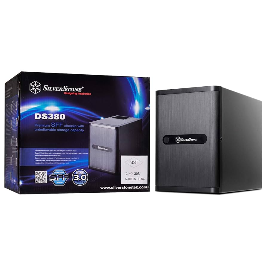 Silver Stone DriveStrage CASE Mini-ITX 黒 SST-DS380B DS380